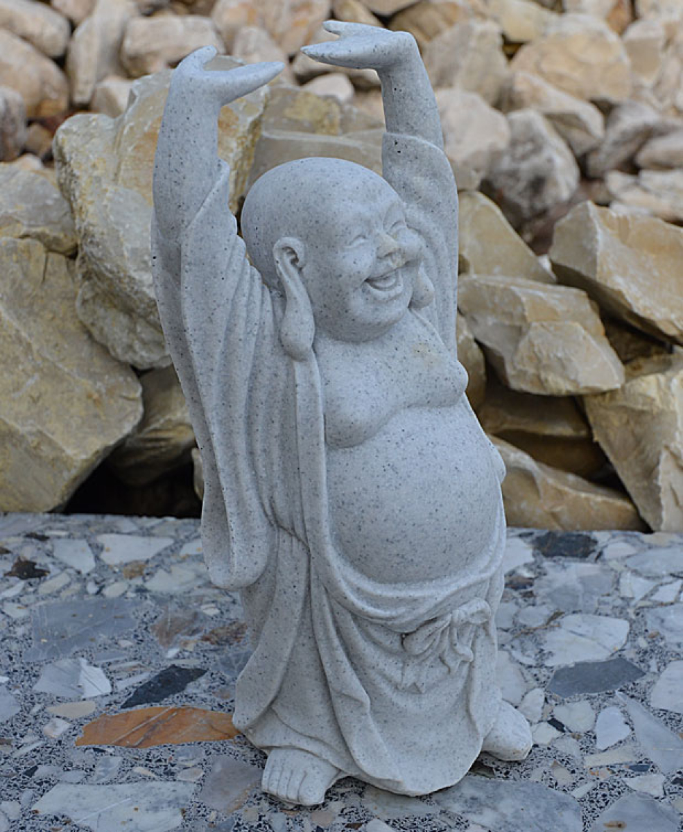 Happy Buddha stehend Höhe: 16 cm