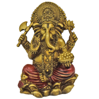 Ganesha gold / rot Höhe: 16 cm