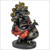 Ganesha mit Pfau Höhe: 20 cm