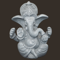 Ganesha grau Höhe: 10 cm