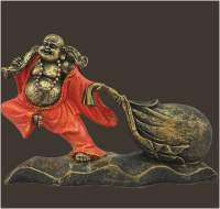 Budai – Buddha mit Hanfsack (Figur 2) Höhe: 8.5 cm