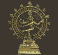 Shiva Nataraj Messing Höhe: 20 cm