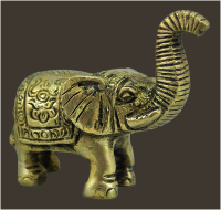 Elefant Messingfigur (Figur 1) Höhe: 7 cm