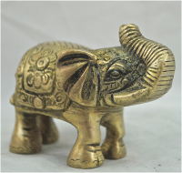 Elefant Messingfigur (Figur 2) Höhe: 7 cm