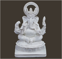Ganesha weiss Höhe: 13,5 cm