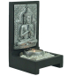 Preview: Buddha Teelicht-Set silber (Figur 1) Höhe: 15,5 cm