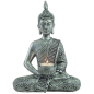 Preview: Buddha mit Teelicht silber (Figur 1) Höhe: 25 cm