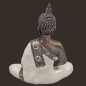Preview: Perlmutt-Buddha in Meditationsstellung Höhe: 26 cm