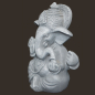 Preview: Ganesha grau Höhe: 10 cm