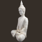 Preview: Weisser Meditations-Buddha Höhe: 40 cm