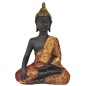 Preview: Buddha schwarz/gold (Figur 1) Höhe: 21 cm