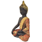 Preview: Buddha schwarz/gold (Figur 1) Höhe: 21 cm