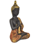 Preview: Buddha schwarz/gold (Figur 2) Höhe: 21 cm