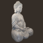 Preview: Meditations-Buddha grau Höhe: 71 cm