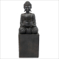 Preview: Buddha auf Sockel mit Teelicht (Figur 2) Höhe: 35 cm