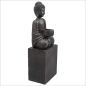 Preview: Buddha auf Sockel mit Teelicht (Figur 2) Höhe: 35 cm