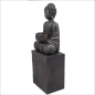 Preview: Buddha auf Sockel mit Teelicht (Figur 2) Höhe: 35 cm