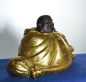 Preview: Lachender Buddha sitzend mit Geldsack Höhe 10 cm