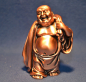 Preview: Happy Buddha rotgold Höhe: 7 cm