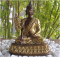 Preview: Buddha Unikat-Bronzefigur Höhe: 20 cm