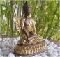 Preview: Buddha Unikat-Bronzefigur Höhe: 20 cm