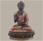 Preview: Thai Buddha Unikat-Bronzefigur Höhe: 36 cm