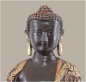 Preview: Thai Buddha Unikat-Bronzefigur Höhe: 36 cm