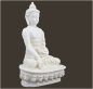 Preview: Buddha Statue weiss Höhe: 22 cm