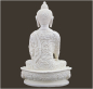 Preview: Buddha Statue weiss Höhe: 22 cm