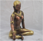 Preview: Parvati Statue Messing bicolor Höhe: 15 cm