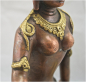 Preview: Parvati Statue Messing bicolor Höhe: 15 cm