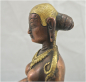 Preview: Parvati Statue Messing bicolor Höhe: 15 cm