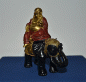 Preview: Lachender Buddha reitet auf Elefant (Figur 1) Höhe: 13,5 cm