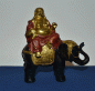 Preview: Lachender Buddha reitet auf Elefant (Figur 1) Höhe: 13,5 cm