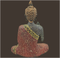 Preview: Thai Buddha schwarz/rot Höhe: 11 cm