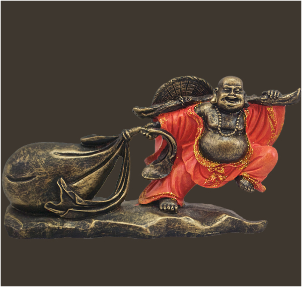 Budai – Buddha mit Hanfsack (Figur 1) Höhe: 8.5 cm