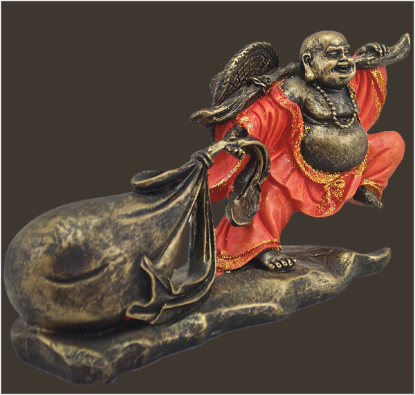 Budai – Buddha mit Hanfsack (Figur 1) Höhe: 8.5 cm