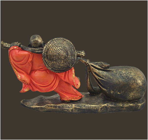 Budai – Buddha mit Hanfsack (Figur 1) Höhe: 8.5 cm