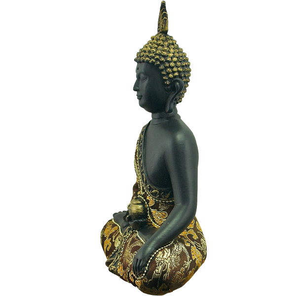 Thai-Buddha schwarz (Figur 2) Höhe: 23 cm