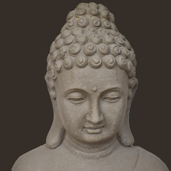 Buddha stehend auf Sockel Höhe: 80 cm