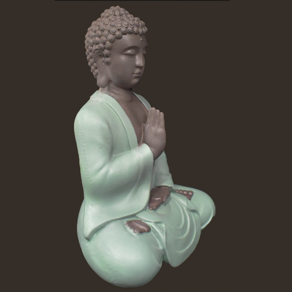 Thai-Buddha grün Höhe: 20 cm