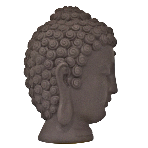 Buddha-Kopf schwarzbraun Höhe: 20 cm