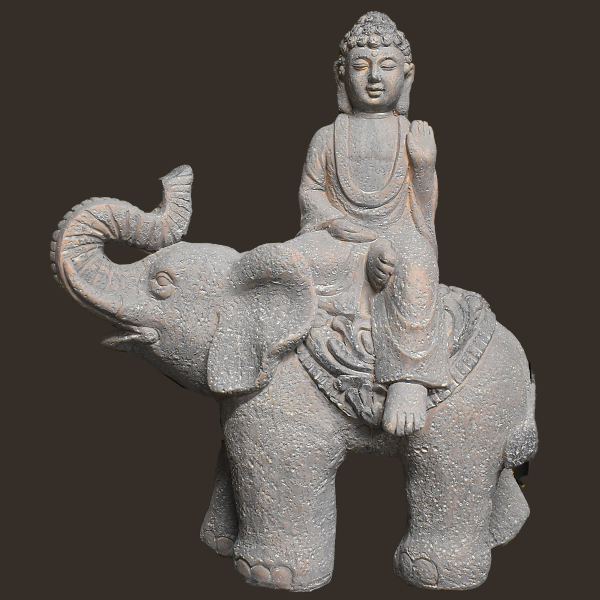 Buddha auf Elefant Höhe: 46 cm