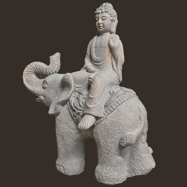 Buddha auf Elefant Höhe: 46 cm