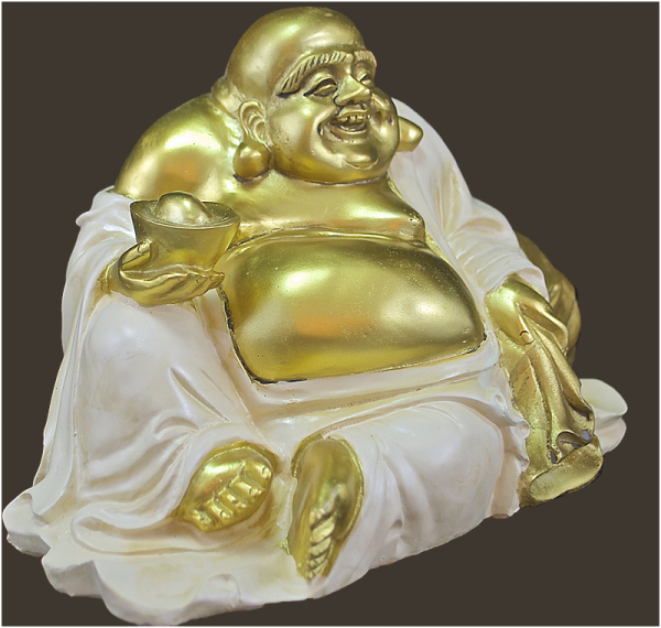 Lachender Buddha Höhe: 13 cm