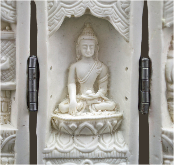 Buddha Triptychon Höhe: 12 cm