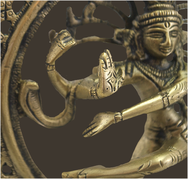 Shiva Nataraj Messing Höhe: 20 cm