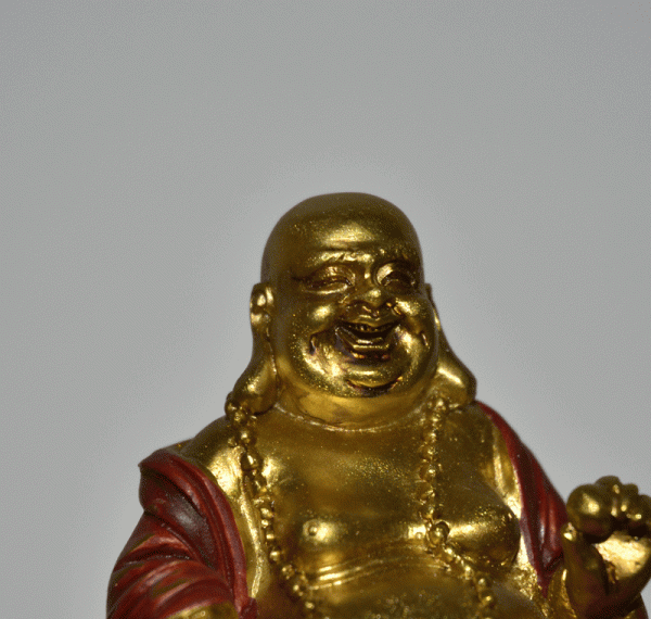 Lachender Buddha reitet auf Elefant (Figur 1) Höhe: 13,5 cm