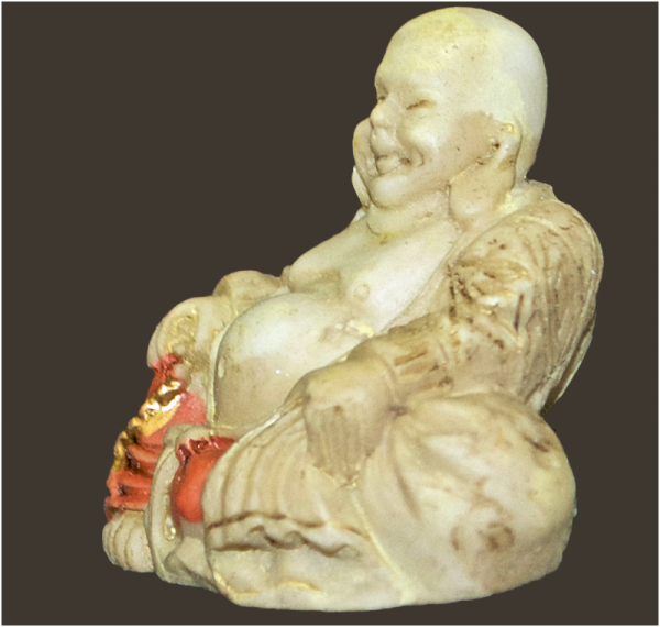 Buddha-Miniatur (Figur 6) Höhe: 3.5 cm