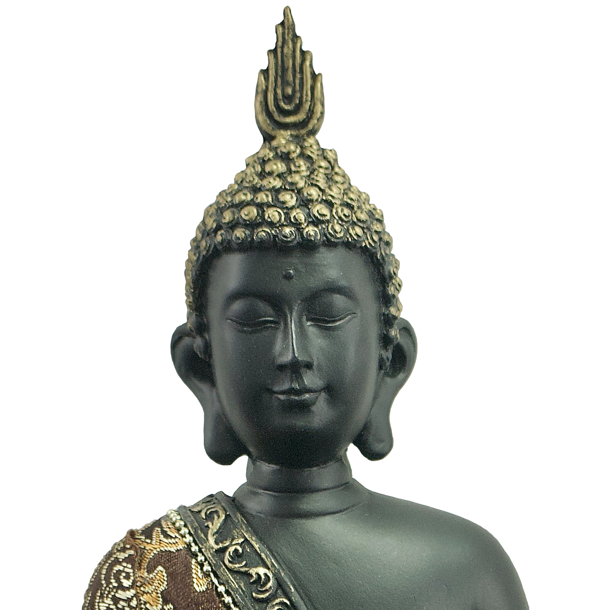 Thai-Buddha schwarz (Figur 2) Höhe: 23 cm